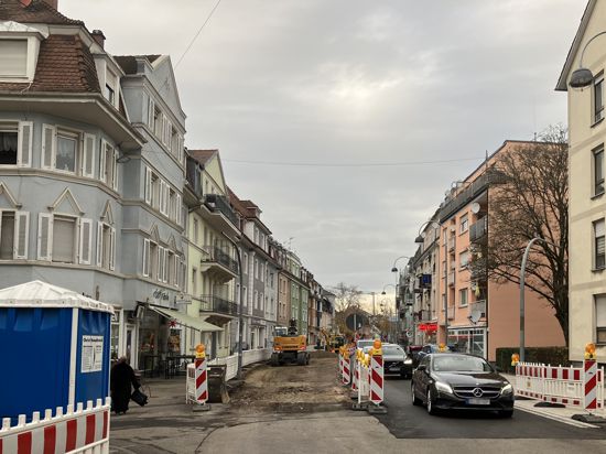 Sicht auf eine Baustelle in Baden-Baden