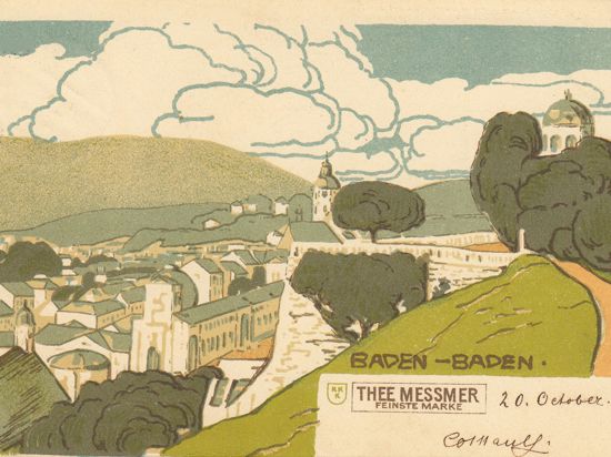 „Thee Messmer - feinste Marke“ war sehr findig, was geschickte Werbung betraf. Die Kunden erhielten diese Werbe-Ansichtskarten kostenlos und versandten sie kräftig. Hier ein Beispiel aus dem Jahr 1899.