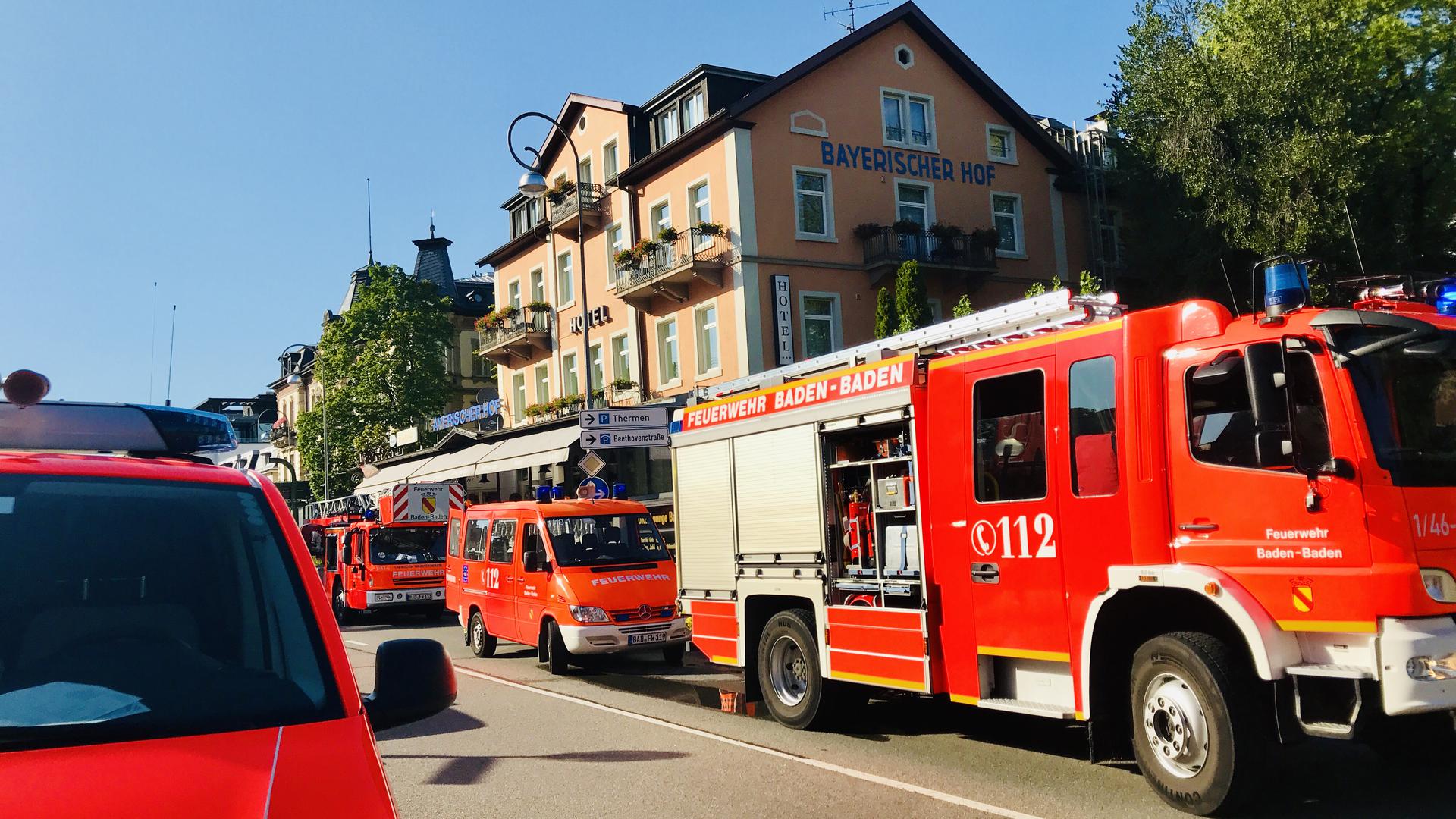 Feuerwehreinsatz im Hotel Bayrischer Hof