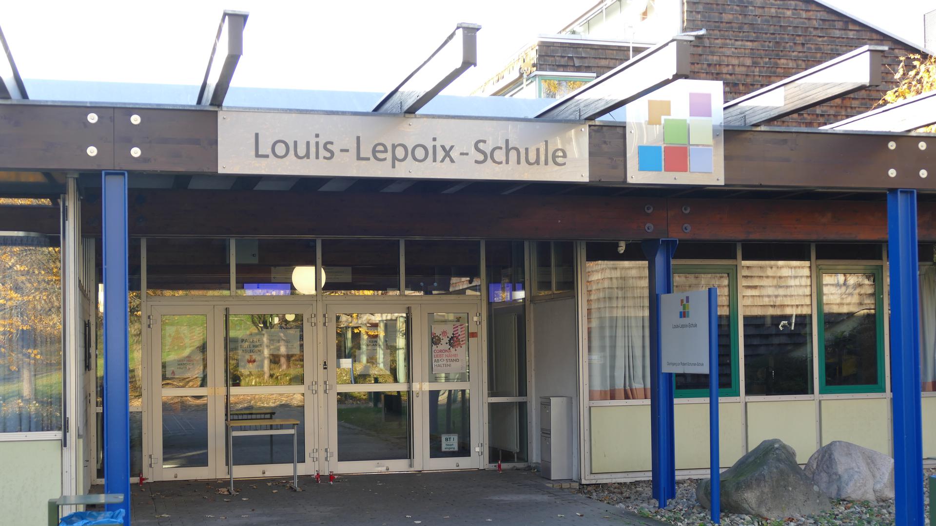 Haupteingang zur Louis-Lepoix-Schule Baden-Baden