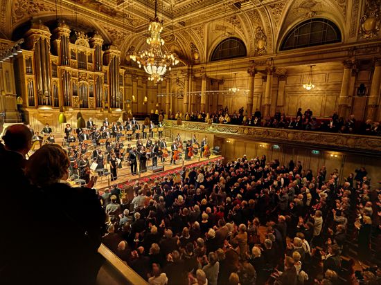 Hier gastiert das Orchester in der Tonhalle in Zürich. Das war am 27. Februar 2016. Mit Erlösen aus Gastspielen tragen die Musikerinnen und Musiker auch zur Finanzierung des Klangkörpers bei.