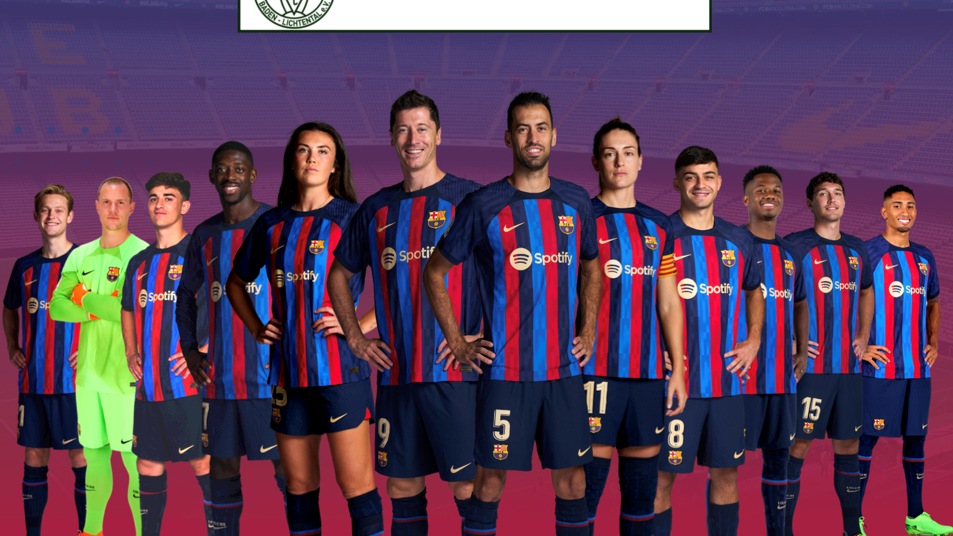 Der FC Barcelona trägt beim Namensvetter FC Lichtental im September 2023 ein Soccer Camp mit eigenen Trainern für Nachwuchskicker der Region aus.     