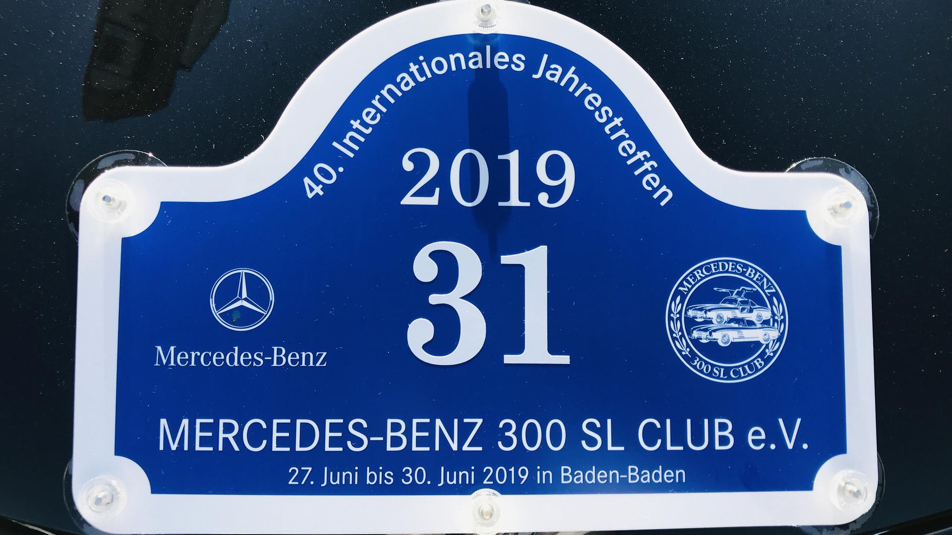 Nach 1982 wieder in Baden-Baden: das Jahrestreffen des Mercedes-Benz 300 SL-Clubs.