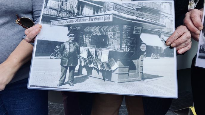 So sah der erste Kiosk am Leo aus: vor 100 Jahren.