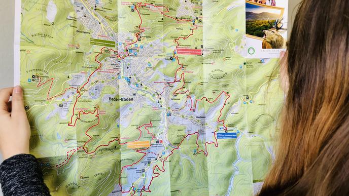 Wandern auf dem neuen Panoramaweg in Baden-Baden: So sieht die Route auf der Karte aus