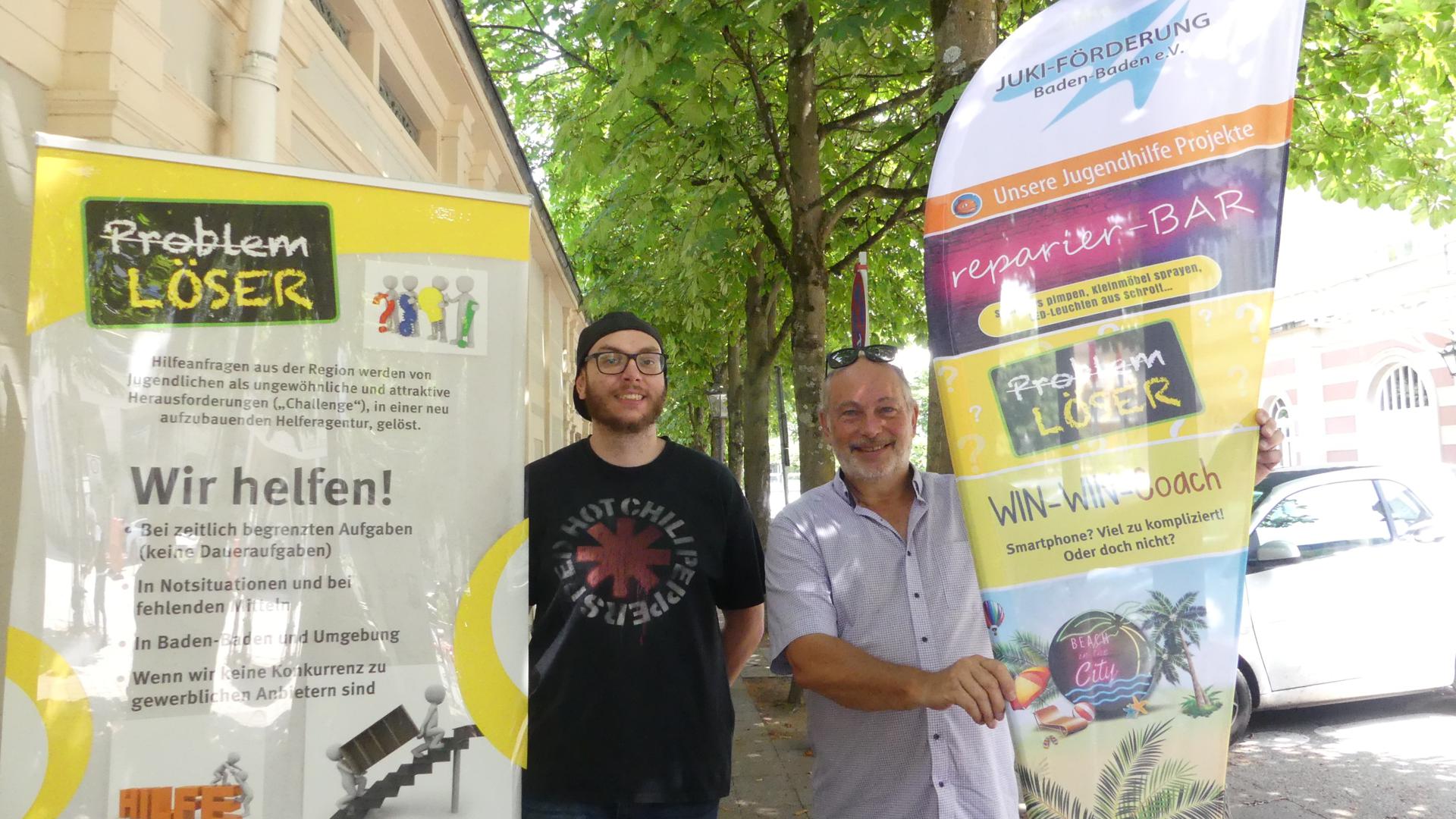 Fabian Schäfer (l.) und Willi Schönauer freuen sich, dass ihr neues Juki-Projekt so gut ankommt