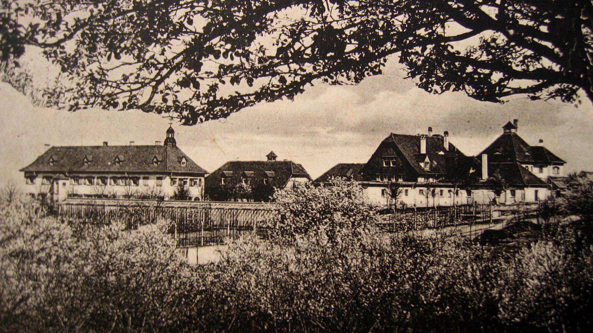 DER IM JAHRE 1919 angekaufte Gutshof Kohlberghof, auf dem das Kloster „Maria Hilf“ errichtet wurde. 
