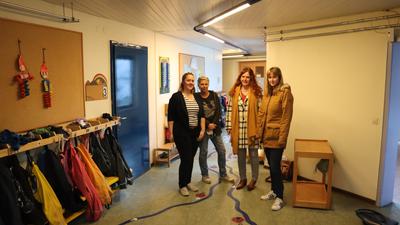 Erzieherinnen sehen Handlungsbedarf: Melina Schnurr, Christel Köbele, Bettina Kupferer und Mariella Hertlein (von links) wissen um die Not im sozialen Bereich.