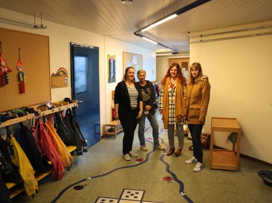 Erzieherinnen sehen Handlungsbedarf: Melina Schnurr, Christel Köbele, Bettina Kupferer und Mariella Hertlein (von links) wissen um die Not im sozialen Bereich.