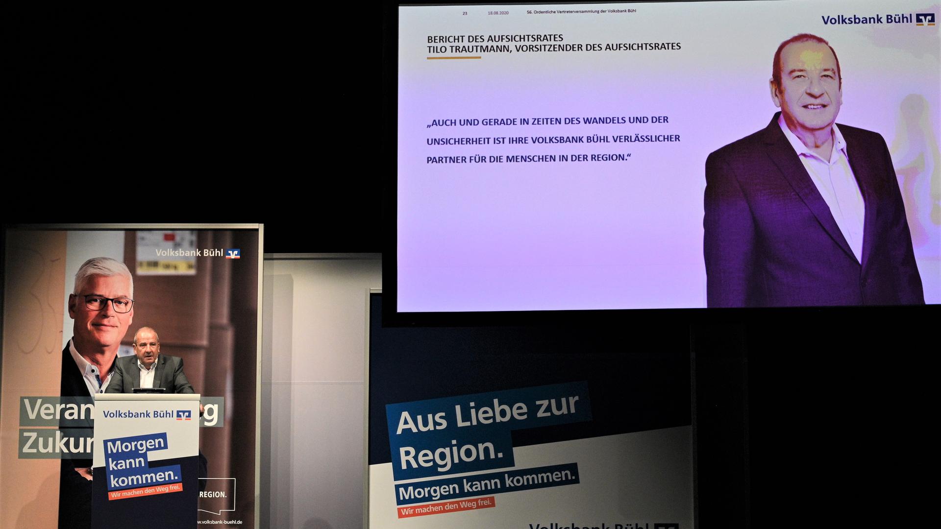 Tilo Trautmann leitete die letzte Vertreterversammlung der Volksbank Bühl. Zum Jahresende scheidet der Aufsichtsratsvorsitzende aus dem Amt.