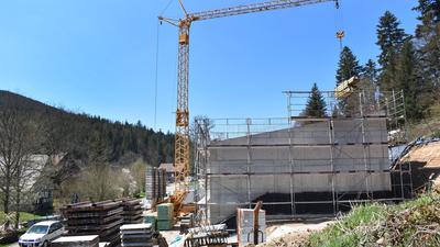 Bau des neuen Wasserwerks in Hundsbach: Die Mehrheit der Ottersweierer Höhenbewohner am Aschenplatz erhofft sich, von dort künftig Leitungswasser beziehen zu können.