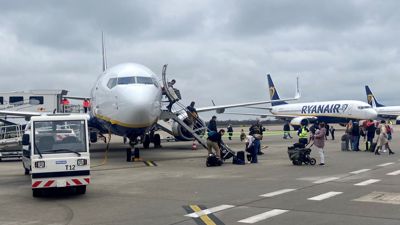 Flüge von Ryanair und anderen Fluggesellschaften Streik am Baden-Airpark