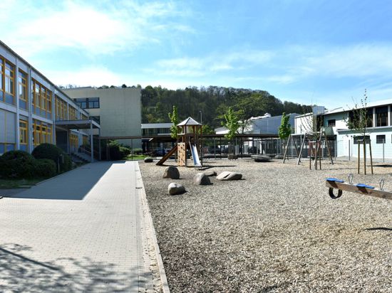Merkurschule Gaggenau Schulhof 16.04.2020