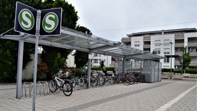 Fahrradständer am Bahnhof Gaggenau