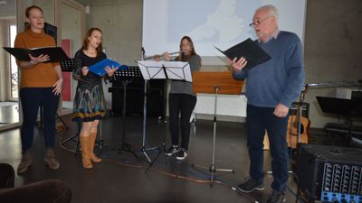 Die Band „Goe-Töne“ hat den musikalischen Rahmen des Gottesdienstes der Evangelischen Kirchengemeinde in Gaggenau gestaltet.