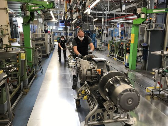 Benz-Werk Gaggenau Daimler Achsen Produktion in Zeiten von Corona Mai 2020 