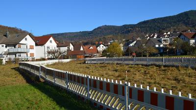 Der Sanierungs-Bereich der Sulzbachverdolung ist nach Aussage von Ortsvorsteherin Josefa Hofmann seit sieben Jahren abgesperrt.