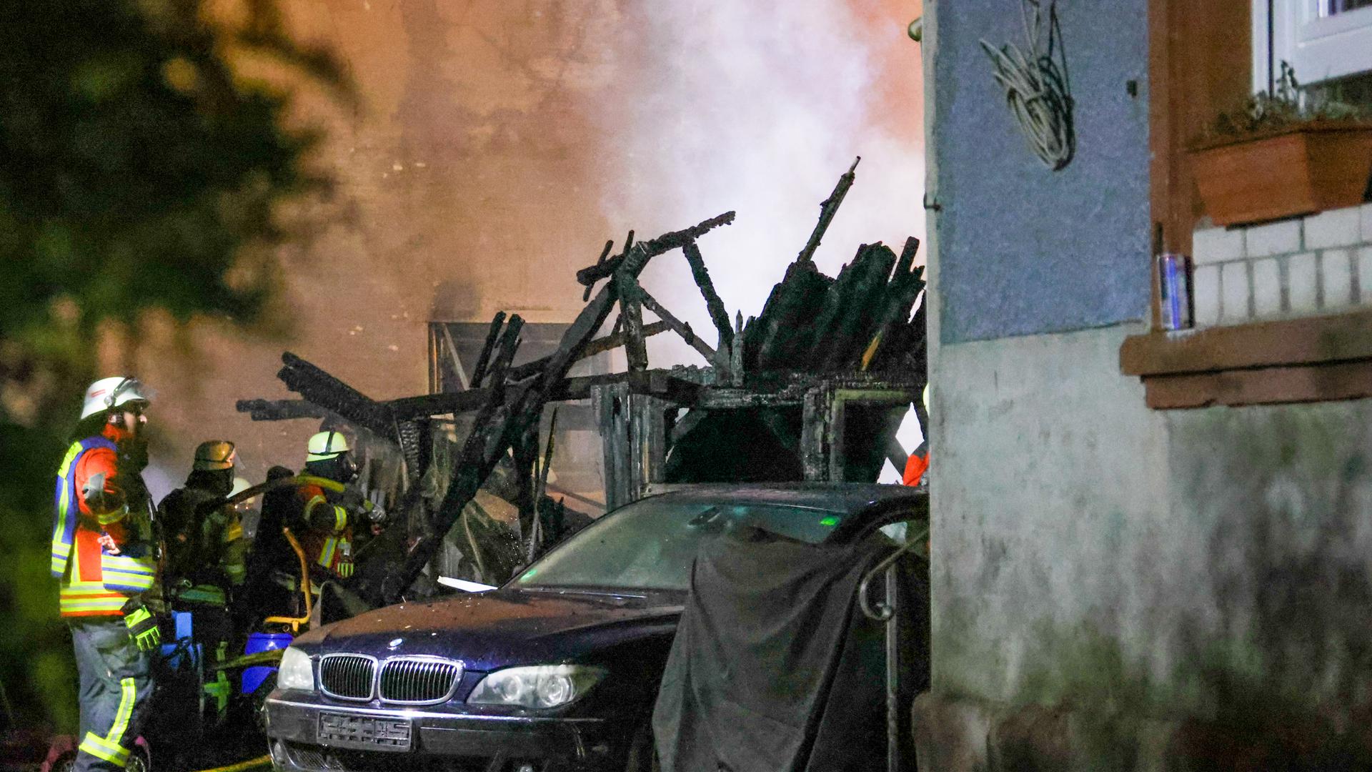 Brand in Gaggenau: Ausgebranntes Gebäude