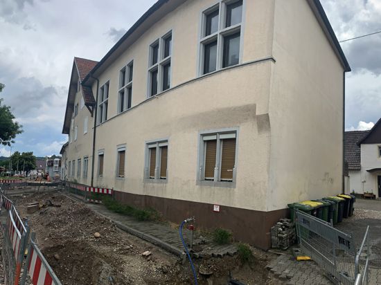 Einsturzgefährdet: Das ehemalige Gasthaus „Ochsen“ in Hörden.