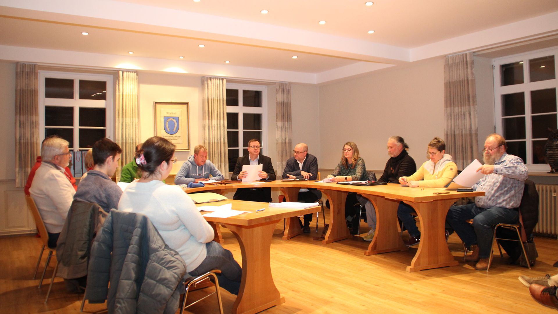 Letzte Sitzung des Ortschaftsrats Michelbach am 7. Dezember im kleinen Saal der Ortsverwaltung.