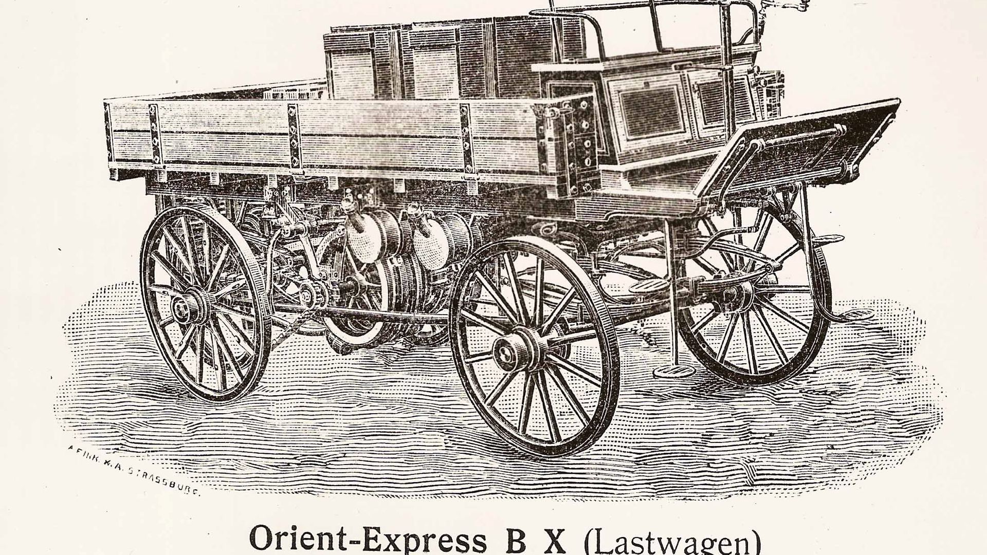 In einem Prospekt von Bergmanns Industriewerken Gaggenau taucht 1898, also vor 125 Jahren, erstmals ein Lastwagen auf. 