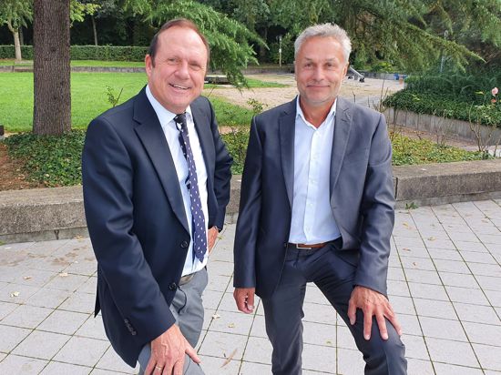 Rotherma-Geschäftsführer Wolfram Zahnen (links) und sein Nachfolger Jörg Zimmer 