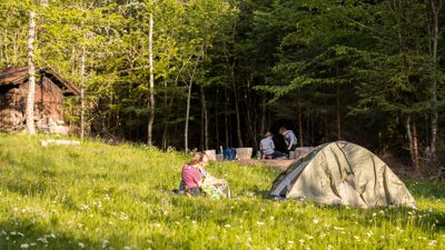 In der Natur zur Ruhe kommen: Die Trekking-Camps liegen abseits von Ortschaften und sind nur zu Fuß zu erreichen.
Hinweis: Frei zur einmaligen Veröffentlichung nur in Verbindung mit einer redaktionellen Berichterstattung über das Projekt „Trekking Schwarzwald“.
