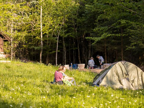 In der Natur zur Ruhe kommen: Die Trekking-Camps liegen abseits von Ortschaften und sind nur zu Fuß zu erreichen.
Hinweis: Frei zur einmaligen Veröffentlichung nur in Verbindung mit einer redaktionellen Berichterstattung über das Projekt „Trekking Schwarzwald“.
