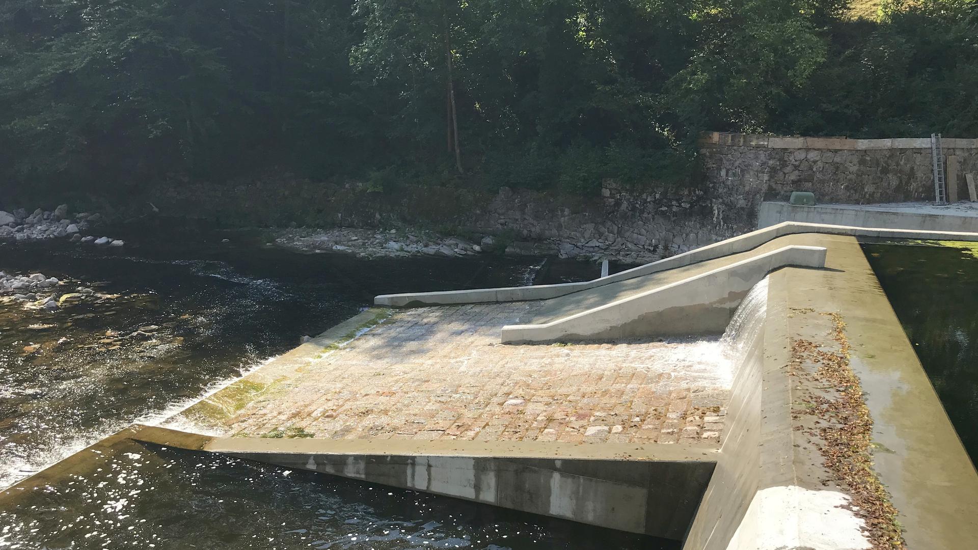 Zumindest eine Option: Sofern der Wildwasserverein Schwarzwald die Haftung übernimmt, dürfen die Kanufahren künftig die neue Bootsrutsche am Stauwehr Breitwies bei Forbach benutzen. Die Betreiber des Wasserkraftwerks haben sie vorsorglich mit eingebaut.