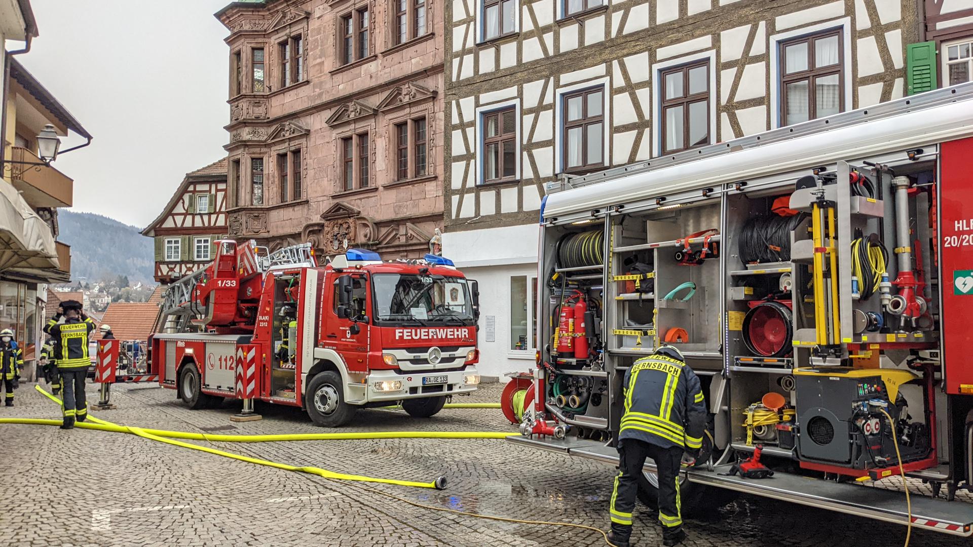 In Gernsbach hat am Donnerstagmorgen eine Wohnung gebrannt.