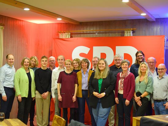 Kandidatenliste der SPD für die Kommunalwahl 2024.