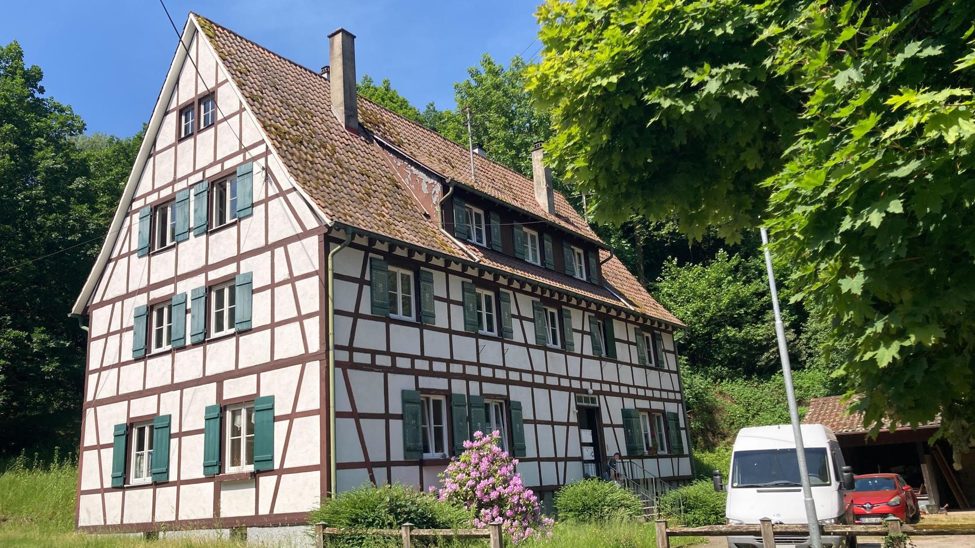 Ein Fachwerkhaus in Gernsbach. 