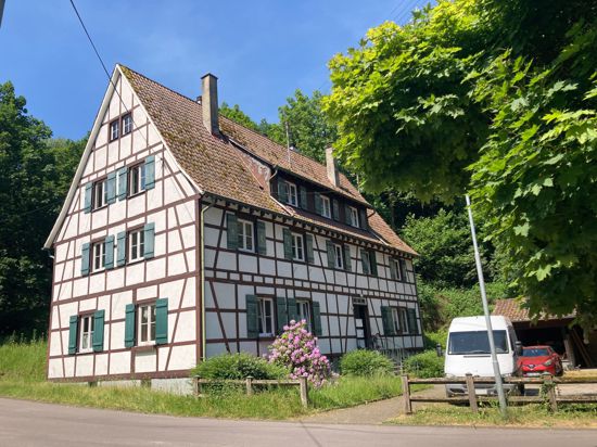 Ein Fachwerkhaus in Gernsbach. 