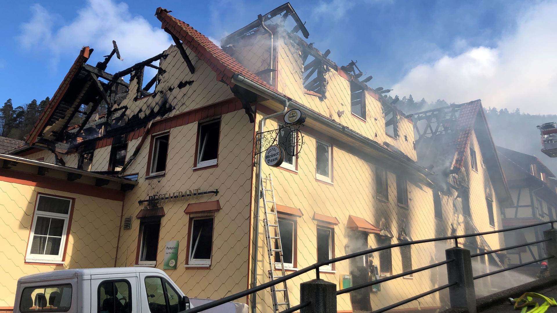 Ehemaliges Gasthaus Grüner Baum in Reichental nach Brand