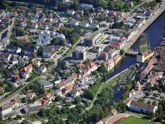 Luftbild Gernsbach Stadtmitte