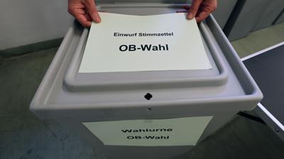 Wahlurne für OB-Wahl
