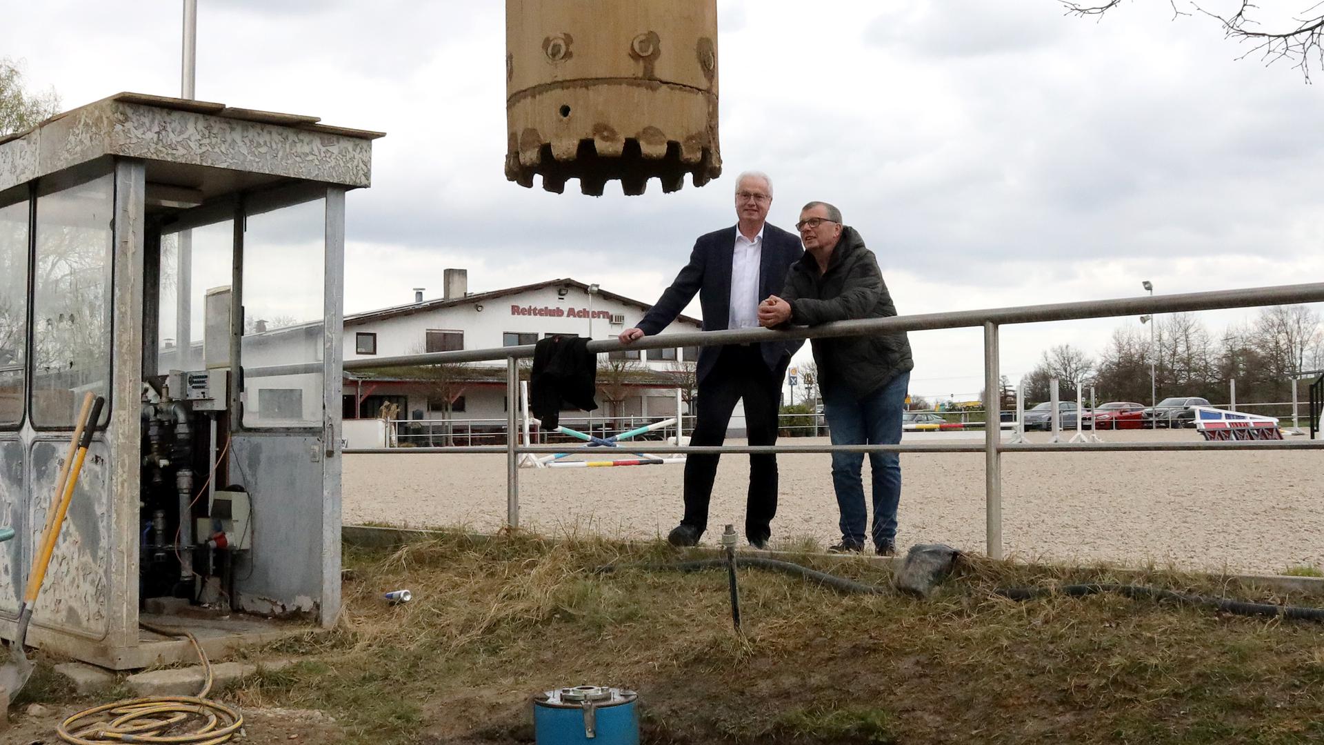 Brunnenbau auf Sportanlagen in Achern mit finanzieller Förderung der Stadt