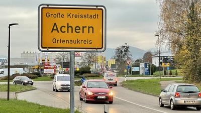 Große Kreisstadt Achern / südlicher Ortseingang