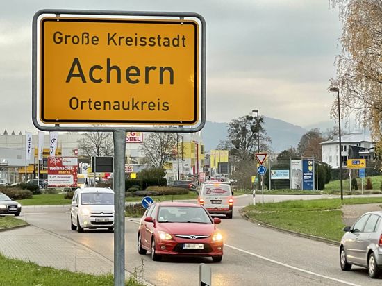 Große Kreisstadt Achern / südlicher Ortseingang
