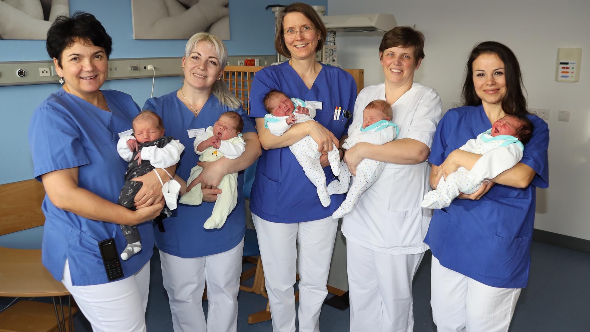 Fünf Babys am Neujahrstag in Ortenau Klinik Achern