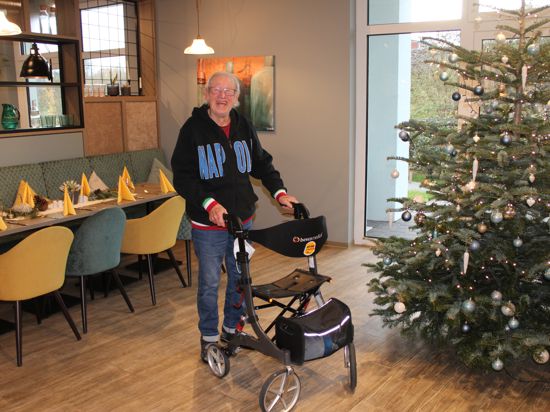 Hat sich auch im betreuten Wohnen seine optimistische Lebenshaltung bewahrt: Der 89-jährige Rolf True.
