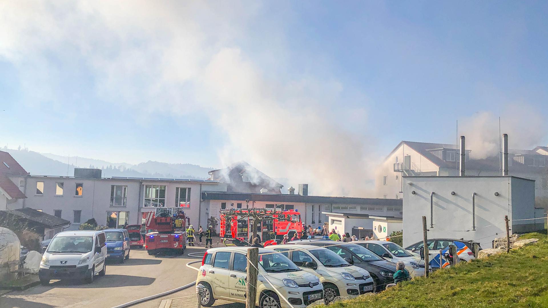 Seniorenheim in Gengenbach brennt