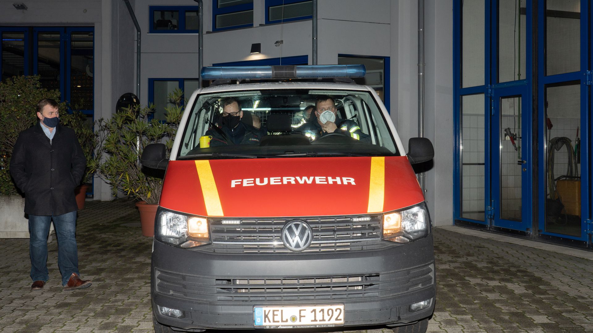 Vier Feuerwehrmänner aus Kehl leisten Hilfe im von einem Erdbeben der Stärke 6,4 auf der Richterskala getroffenen Sisak in Kroatien..