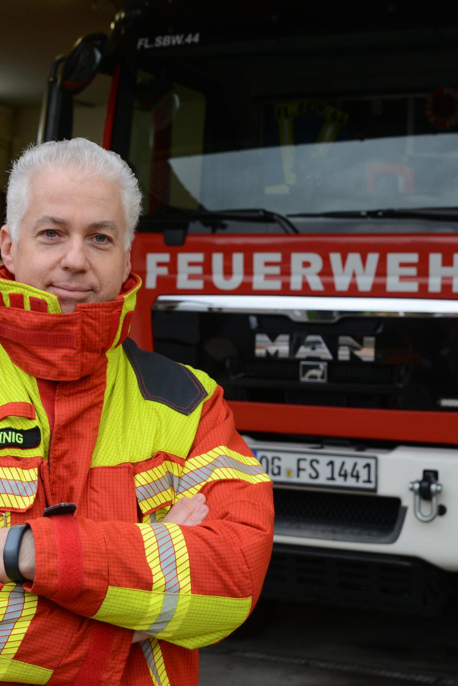 Sasbachwaldens Feuerwehrkommandant Markus König