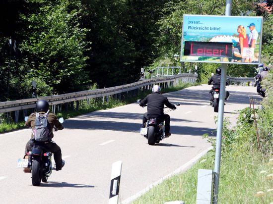 Sasbachwalden Lärmdisplay Motorrad Motorradlärm