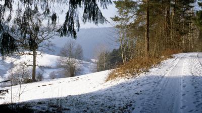 Murgtal-Weg im Schnee
