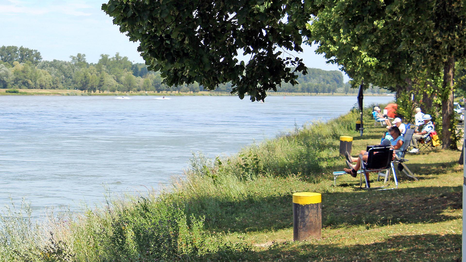 Am Rheinufer bei der Plittersdorfer Fähre