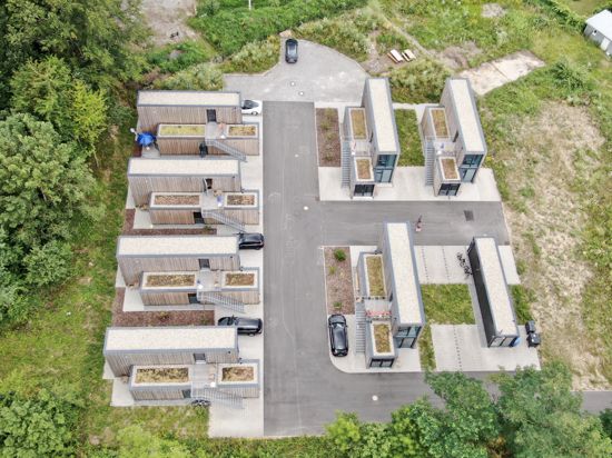 Nachhaltig: Das „Tiny House Village“ in Wertheim besteht aus ausrangierten und umgebauten Überseecontainern, denen somit ein zweites Leben eingehaucht wird. Eine ähnliche Anlage könnte auch in Au am Rhein entstehen. 