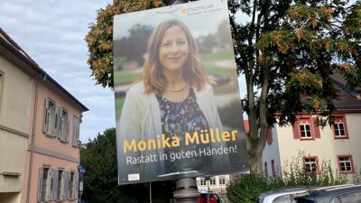 Wahlplakat Monika Müller 