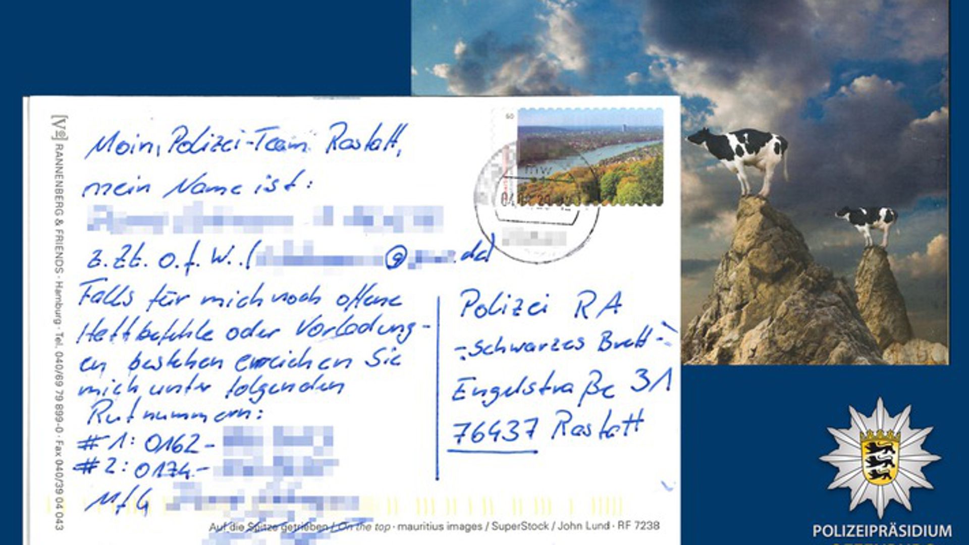 Postkarte Rastatt